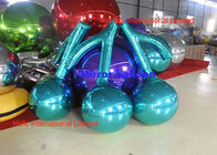 Custom 2m Giant Festival PVC Inflatable Mirror Balloon For Event Decoration In Pink