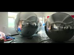 Guarda: 2m, 2.5m, 3m Palloncini a specchio in PVC argentato appesi al soffitto, Utilizzo: vetrina