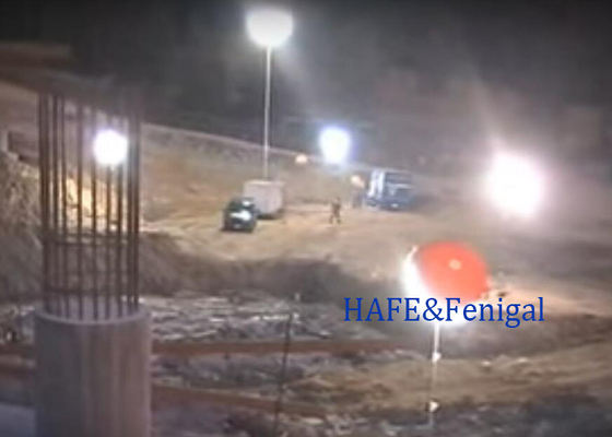 Night Construction Road Paving  Glare Free Balloon Lights In  Halogen 650W-4000W