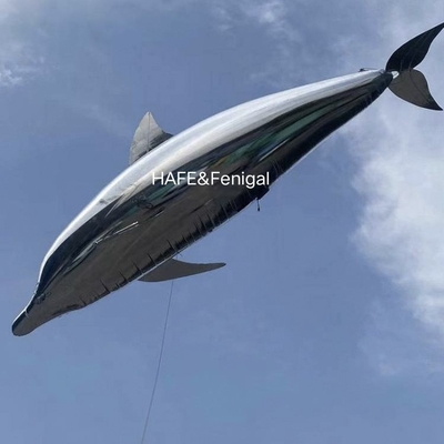 Inflatable Customzied Remote Control Helium Filled Whale And Dolphin Models For Shopping Centre / Mall Opening