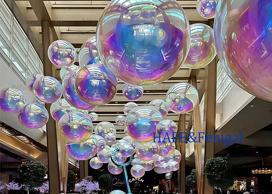 80CM Wedding Party Stage Decoration PVC Inflatable Beach Ball Advertising Inflatable Mirror Ball