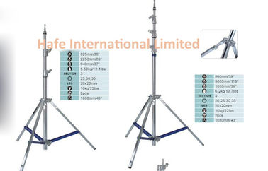 Portable and Foldable Tripod Light Stand Offering Quick Setup and Support for Continuous and Flash Lighting Equipment