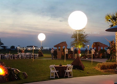 400W Inflatable LED White Sphere Event Lighting Balloon Customized For Sale