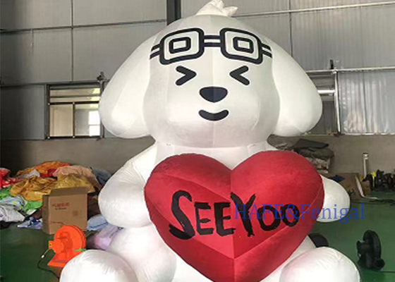 3m-10m Various Cartoon Dog PVC Inflatable Advertising Balloon Decoration