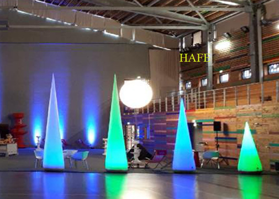 2m 3m Luminous Events Decor Air Inflated Cone LED Inflatable Balloon Light