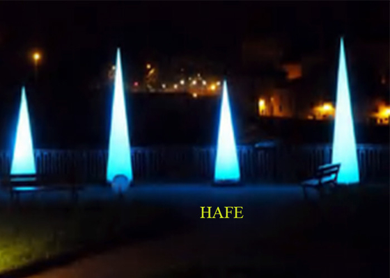2m 3m Luminous Events Decor Air Inflated Cone LED Inflatable Balloon Light