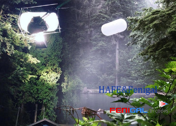 Compact 1200W LED Film Lighting Balloon For Space Saving Indoor And Outdoor Use