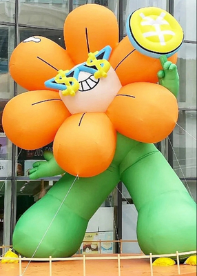 Seven Clouds Inflatable Flower Air Model Customized Shopping Mall Beauty Display Climbing Wall Decoration