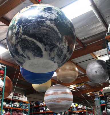 Oxford Cloth Astronaut Moon Inflatable Air Model A Celestial Display of the Eight Planets and Luminous Earth