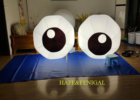 Inflatable Eyes Balloons Hanging In Trees With Built-In Fan Or Air-Sealed Design