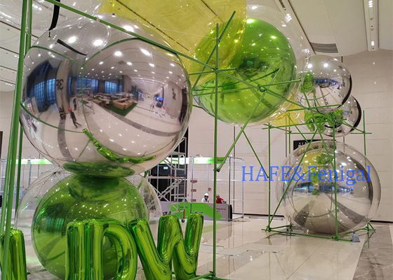 1.5m/59'' Sealed Giant Mirror Balloons Large PVC Sealed Spheres for Events and Stage Parties, Advertising, Performance Decorations