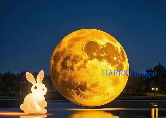 Giant Planet Art Balloon With LED Lighting 1-3M Event Atmosphere Decoration Support Customization