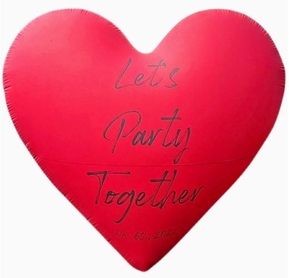 Giant 2m 8ft Inflatable Loving Heart Shape Balloon For Wedding And Mall Decor