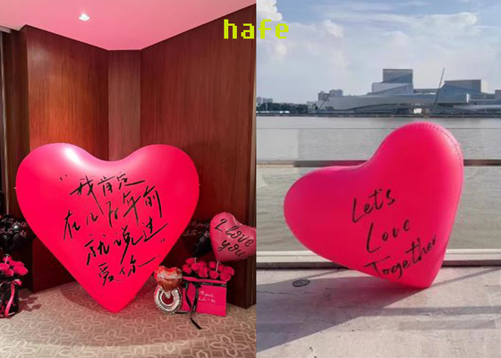 Giant Inflatable Loving Heart Shape Balloon With Light For Wedding Valentine's Day
