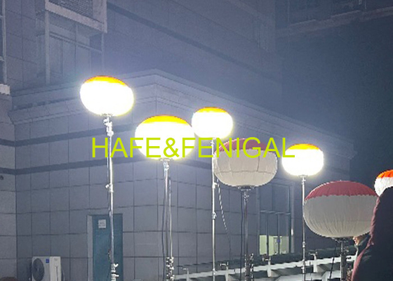 600W Glare Free LED Safety Balloon Light Tower System For Construction Site Lighting