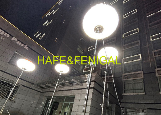 600W Glare Free LED Safety Balloon Light Tower System For Construction Site Lighting
