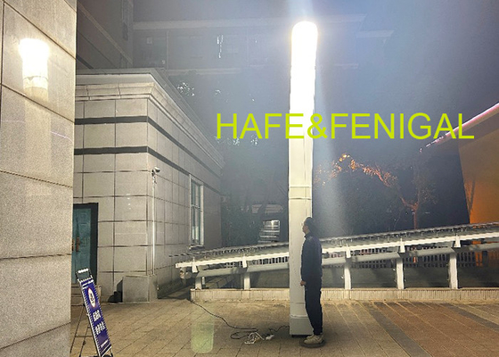 4m Height Inflatable Light Tower With Metal Halide Lamp MH 1000W For Worksite Lighting