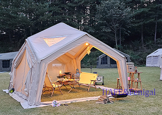 13㎡ Hub Station Hexagon Portable Overnight Accommodation Camping Module Inflatable Tent