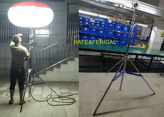 130lm/W LED 480W Balloon Light Mounted On Tripod For Night Construction Site Lighting