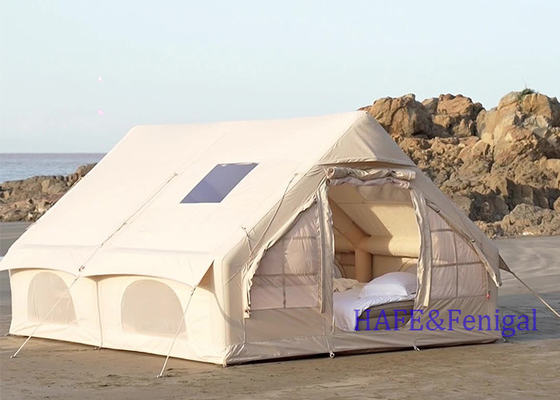 Outdoor 6/12㎡ Inflatable Tent Oxford Cotton Rainproof Fully Automatic Camping Equipment