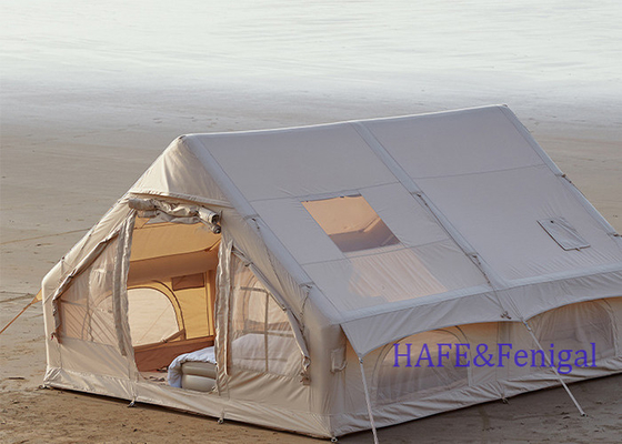 Outdoor 6/12㎡ Inflatable Tent Oxford Cotton Rainproof Fully Automatic Camping Equipment