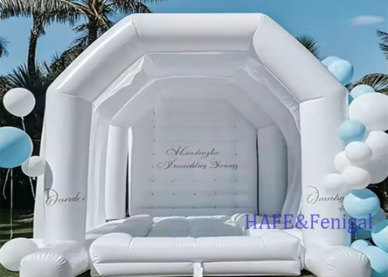 Luxury Inflatable Bounce Castle Jumping Trampoline Large  White Inflatable Bounce House for Wedding Party
