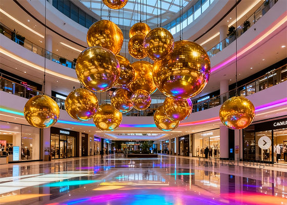 PVC Inflatable Mirror Balloon Multiple Colors Available Customizable spheres