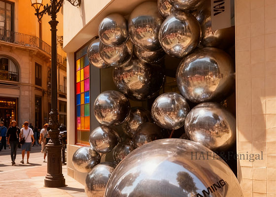 Inflatable PVC Mirror Ball For Commercial Event Atmosphere Decoration