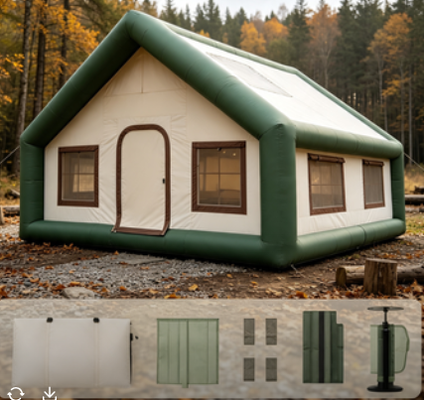 Lightweight Portable Inflatable Air Tent with Easy Setup for Outdoor Camping and Emergency Shelters
