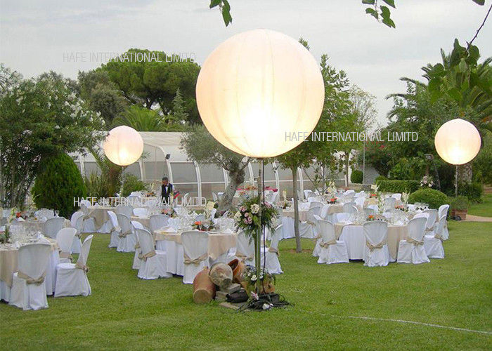 Pearl 1.2 M Lighting Inflatable Balloon Blow Up Led Lantern DC80W For Wedding Events