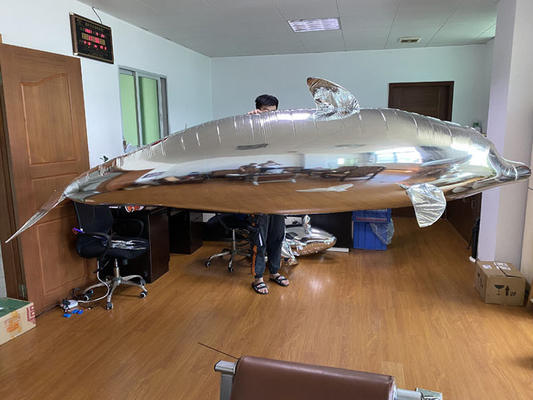 Inflatable Customzied Remote Control Helium Filled Whale And Dolphin Models For Shopping Centre / Mall Opening