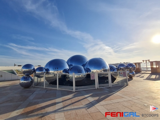 Grandi eventi Pvc palloni galleggianti sfere gonfiabili specchio decorativo per la decorazione