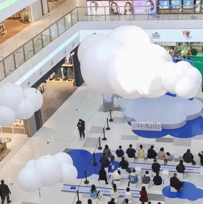Custom inflatable cloud model with shaped cloud-shaped three-dimensional cartoon decoration luminous pink