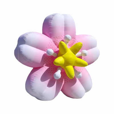 Seven Clouds Inflatable Flower Air Model Customized Shopping Mall Beauty Display Climbing Wall Decoration