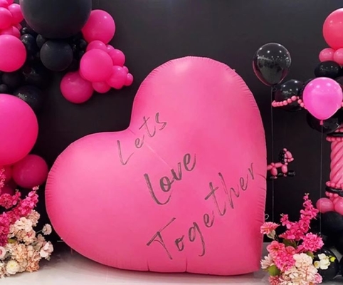 Giant Inflatable Loving Heart Shape Balloon With Light For Wedding Valentine's Day