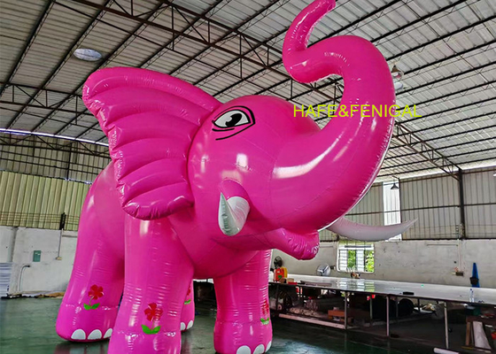 Custom 3m 10ft Cartoon gonfiabile Elefante rosa per Mall Decor O Parco a tema