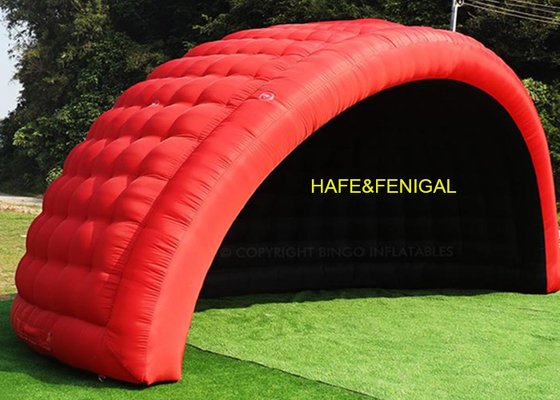 Tenda a cupola rossa gonfiabile da 6m x 4m x 3,5m per mostre, lanci di prodotti o aree VIP