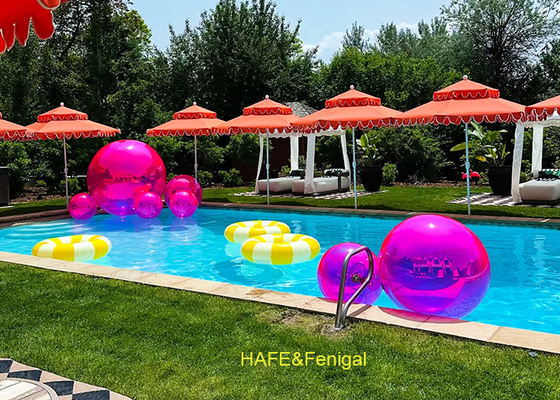 Palloncino a specchio in PVC viola da 1m 1,2m per decorazioni per feste in piscina