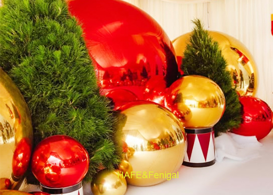 Pallone a specchio in PVC a due strati da 0,4 m a 10 m per l'arredamento natalizio