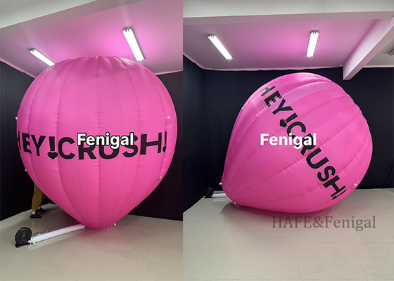 Mongolfiera pubblicitaria personalizzata da 3,5 m (12 piedi) a forma di mongolfiera, gonfiaggio continuo