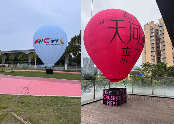 3.5m 12ft Custom Hot Air Balloon Shape Advertising Marketing Balloon Continuous Inflation