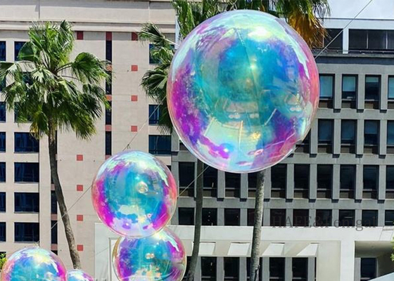 Palloncino a specchio gonfiabile in PVC colorato per eventi e feste, può essere appeso