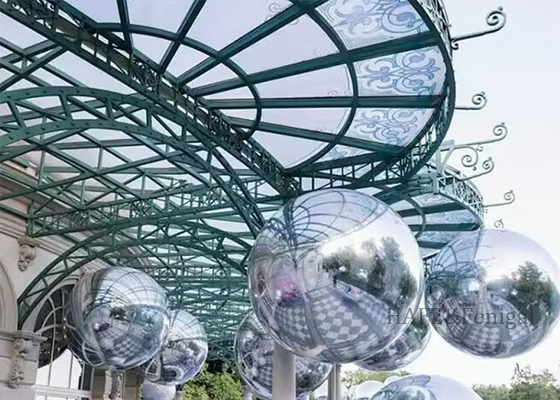 Festa di Natale Festival Decorazione per eventi matrimoniali Pallone a specchio gigante gonfiabile