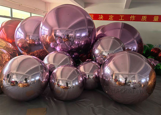 Decorazione dell'atmosfera festiva con sfere a specchio in PVC gonfiabili a doppio strato in vari colori