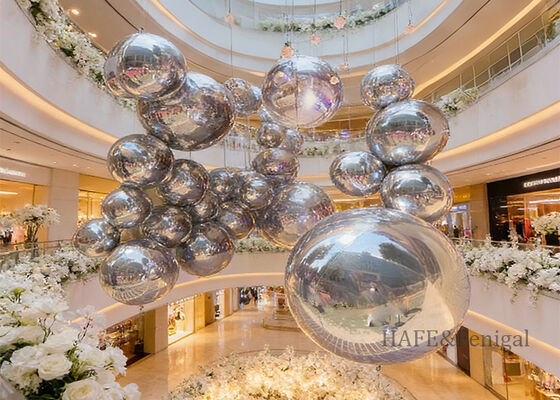 Inflatable Mirror-Finish Decorative Balloons 0.6-4 Meters Colors Customizable