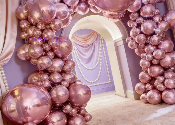 Pallone a specchio gonfiabile in PVC con superficie metallica lucida per applicazioni decorative