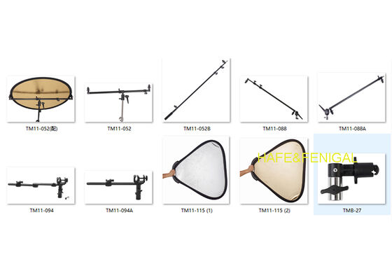 Riflettore portatile a doppio lato e pinza riflettore per impianti di illuminazione fissa in studio