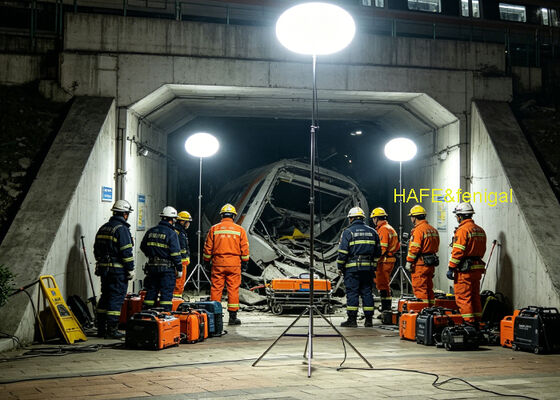 Luce a pallone Sun LED600DC AP 600W con 90.000 lumen e funzionamento silenzioso per soccorso d'emergenza