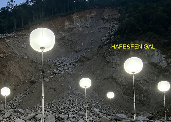 Luce a palloncino a LED da 200 W con IP65 impermeabile e alimentata a batteria per il lavoro silenzioso mobile