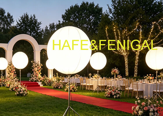 Luce a palloncino Pearl EN: luce gonfiabile a LED da 200W con involucro personalizzabile e opzione portatile a corrente continua per eventi